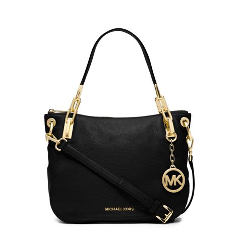 michael kors black medium purse|Michael Kors black shoulder purse.